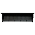 Black Pine Shelf with Pegs G95468