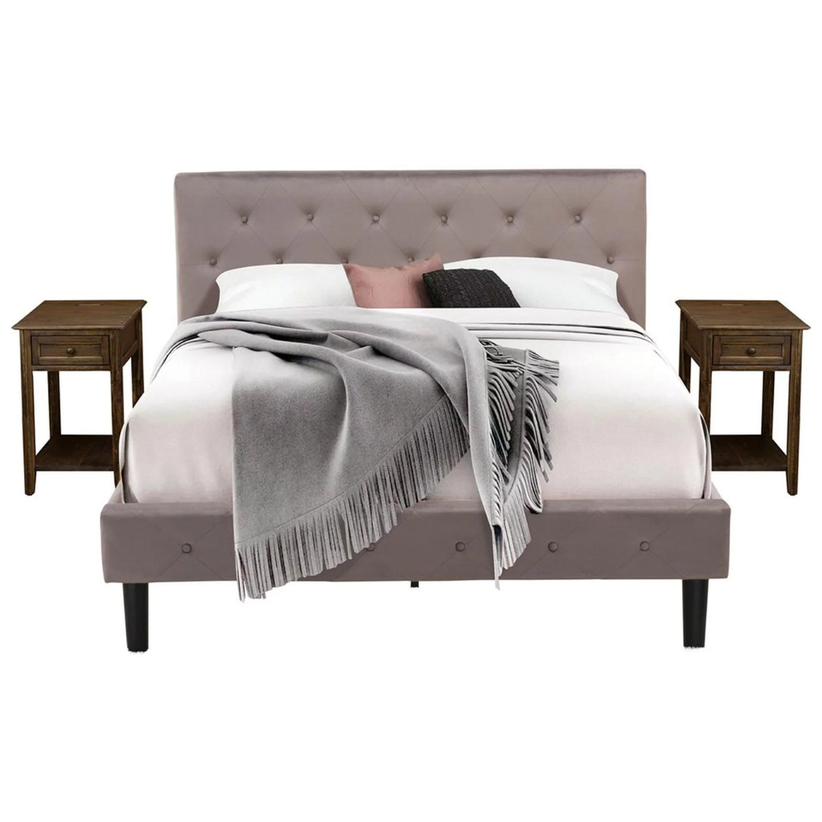 3 Pieces Wood Queen Bedroom Set L797