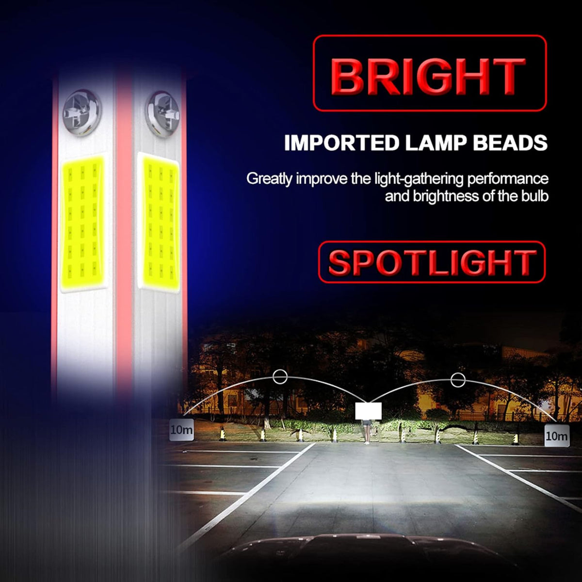 9005 HB3 H11 LED Headlights Combo, 6000K Cool White, 4-Pack Z728