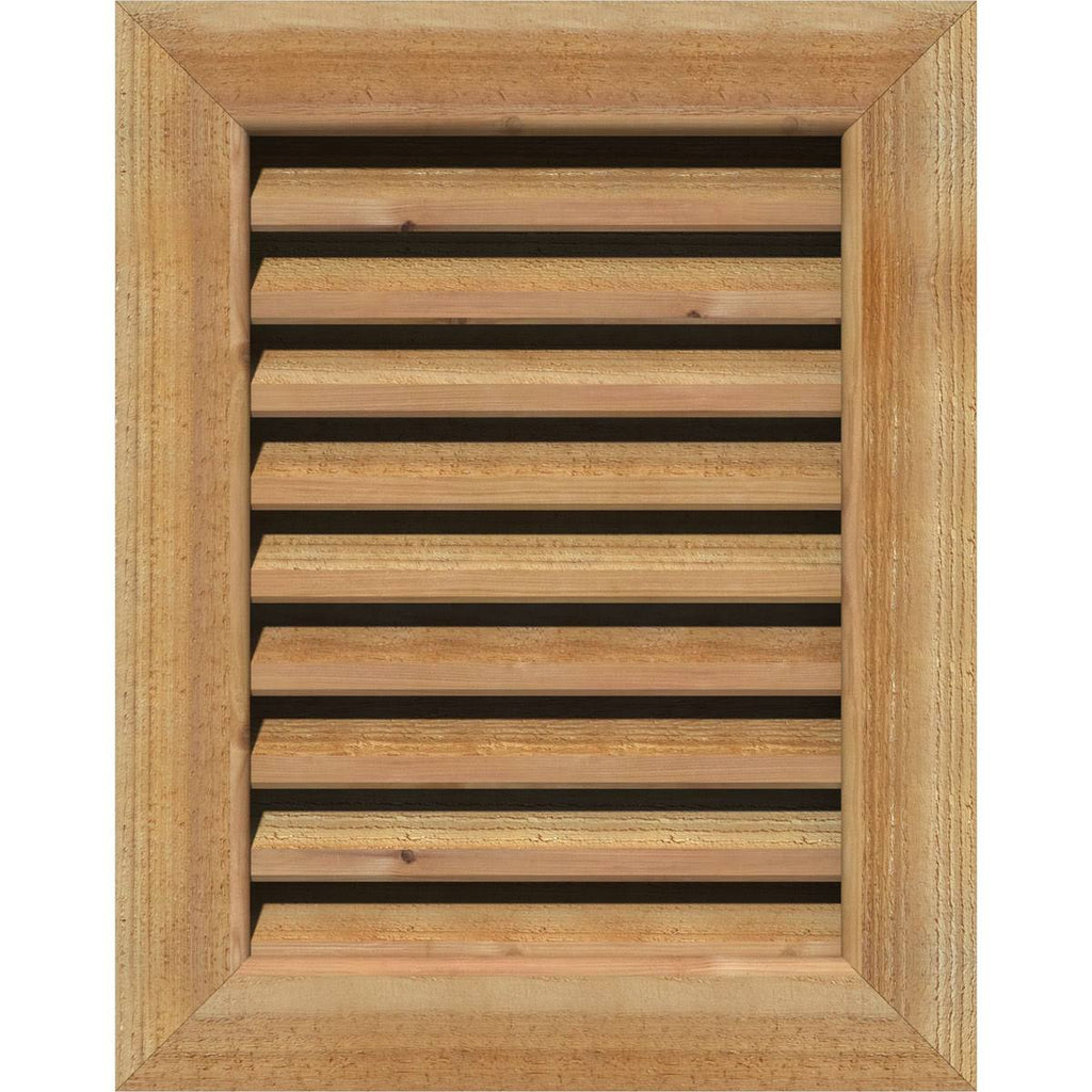 Vertical Gable Vent Unfinished Functional Rough N481