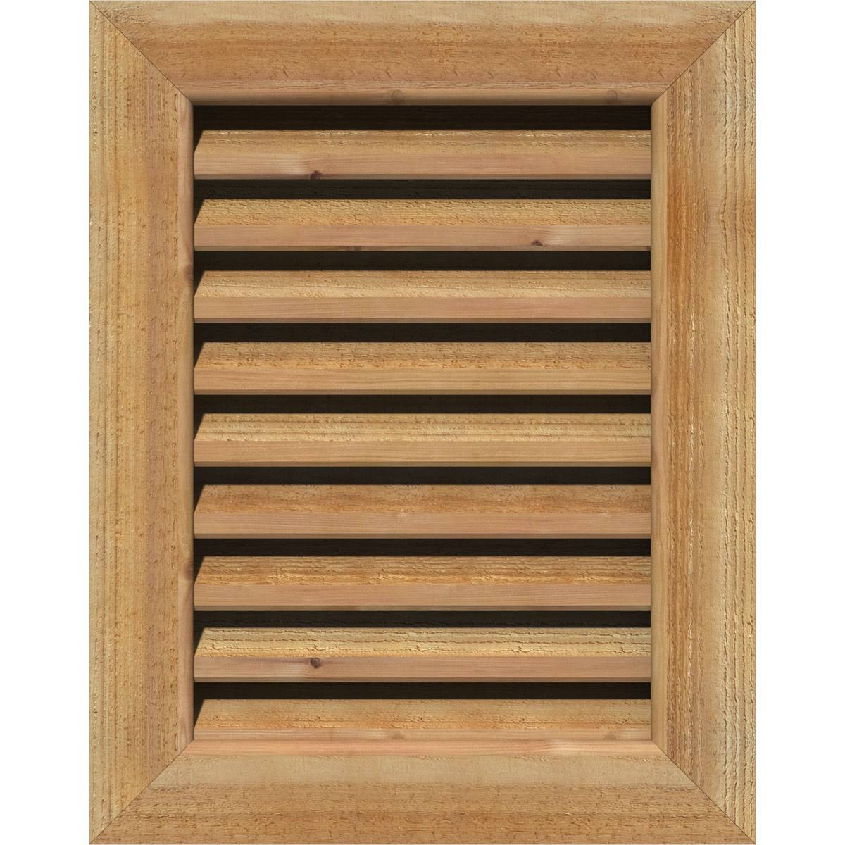 Vertical Gable Vent Unfinished Functional Rough N481