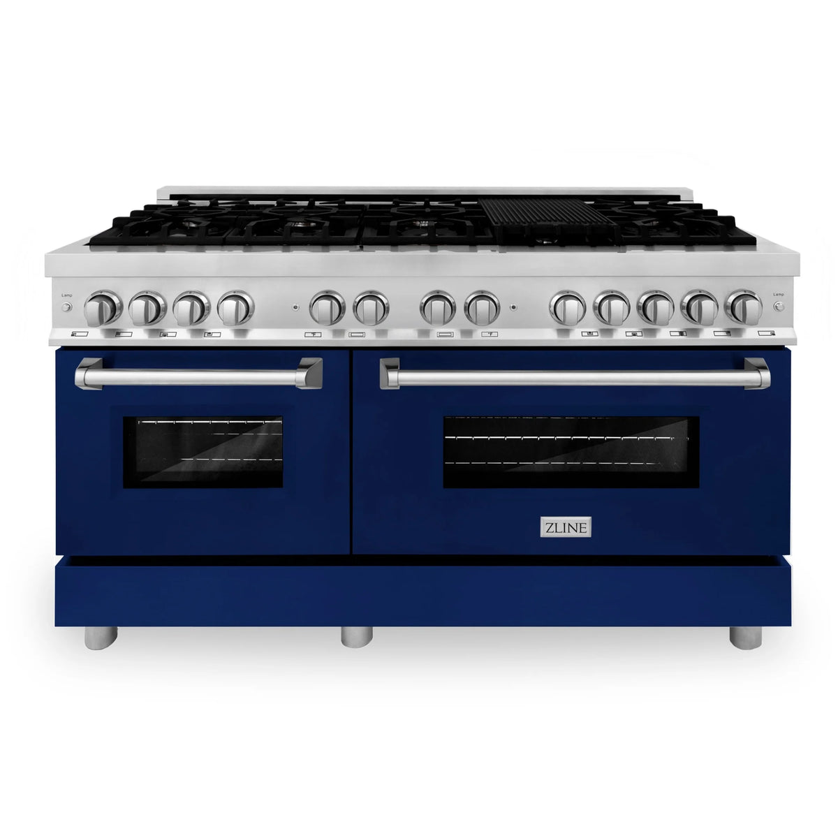 60 In. Dual Fuel Range with Blue Gloss Door D993330