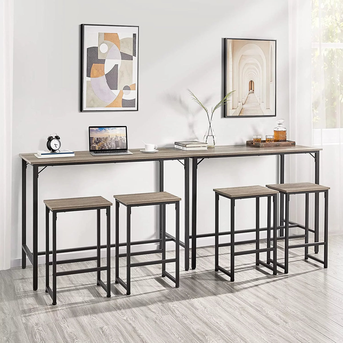3 Piece Bar Table Set with 2 Bar Stools I417