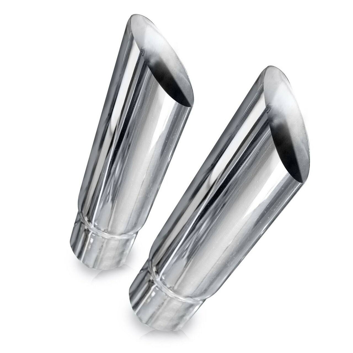 Slash Cut Exhaust Tips 2.5in ID Inlet Z199051