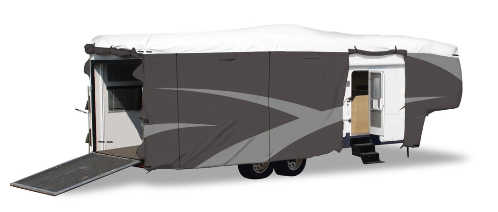 Gray/White Olefin Fifth Wheel Trailer Cover 40' 1" - 43' S67771