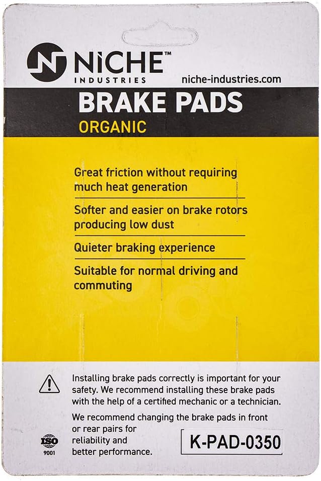 Complete Organic Brake Pad Set of 2 Y14410