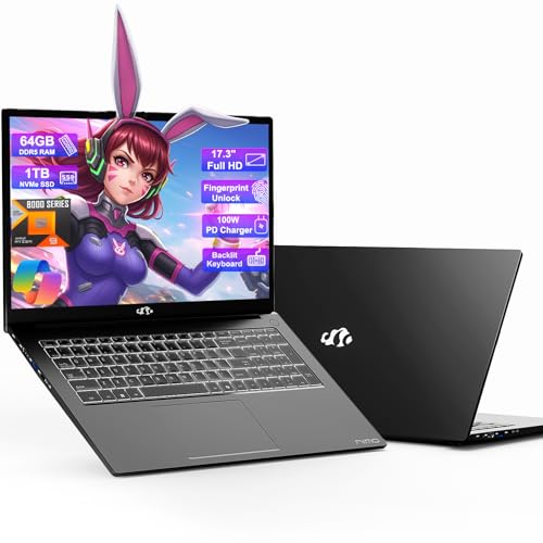 17.3” Gaming Laptop, 32GB RAM 1TB SSD, Backlit Keyboard V990958