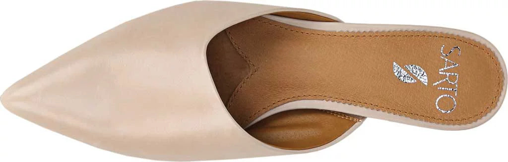 Leather Slip On Mules V8544