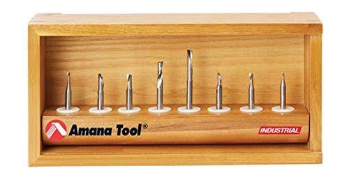 8 Pc Solid Carbide CNC Router Bit Set Q938