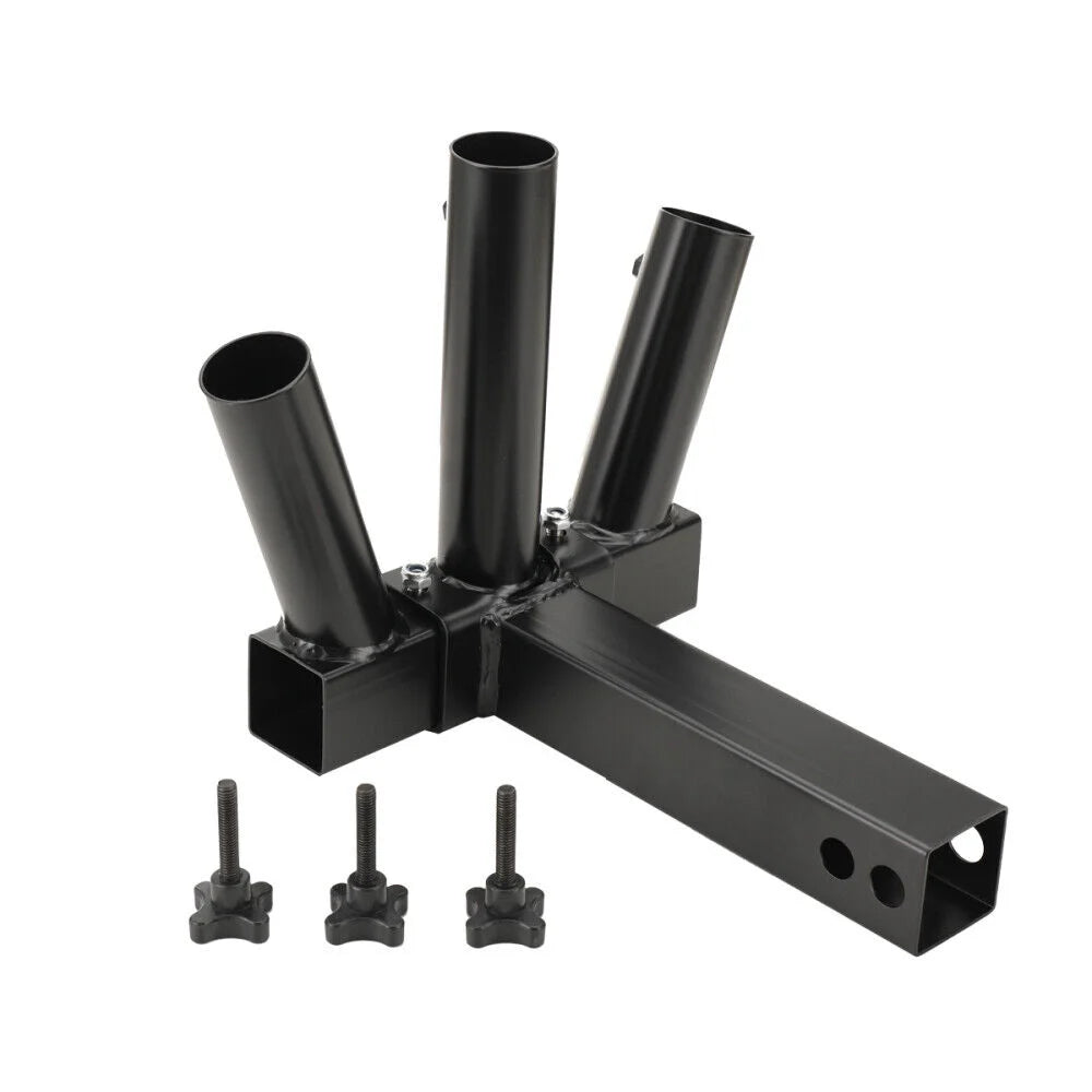 Heavy Duty 3 Flag Pole Holder Hitch Mount L3666