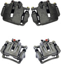 Front + Rear 4 Semi-Loaded Caliper Assembly Set Kit F5844