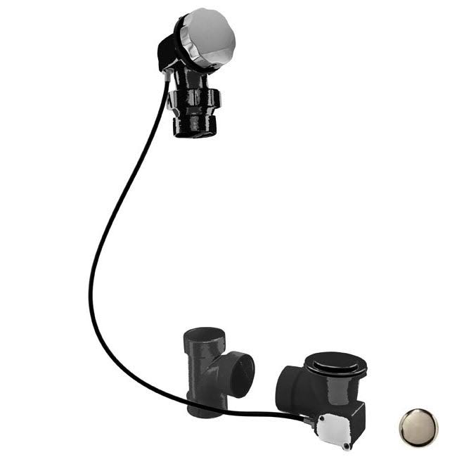 ABS 27 in. Cable Drive Bath Waste Stainless Steel W141132