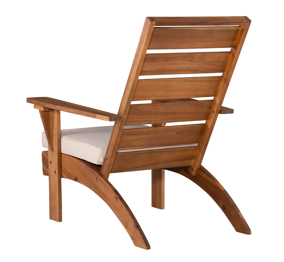 Brown Acacia Wood Patio Chair with Cushion O15101