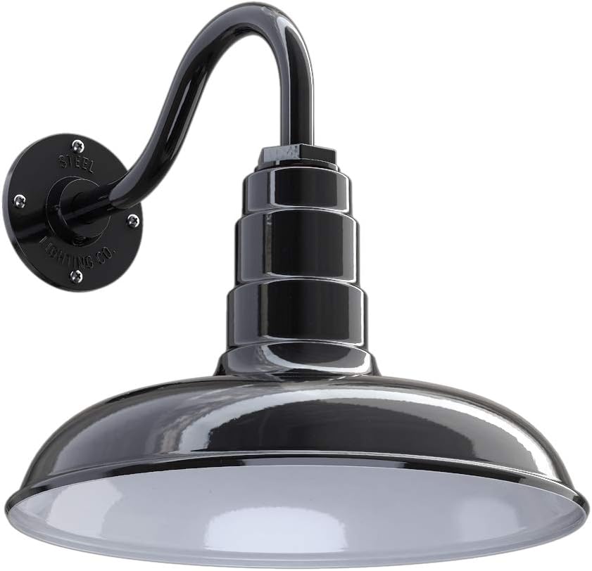 Gooseneck Barn Light (16 Gooseneck, Green) X495