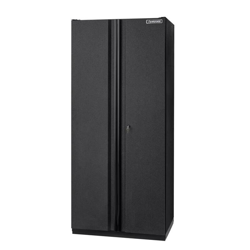 4-Piece Welded Steel Garage Storage System in Black Z3212