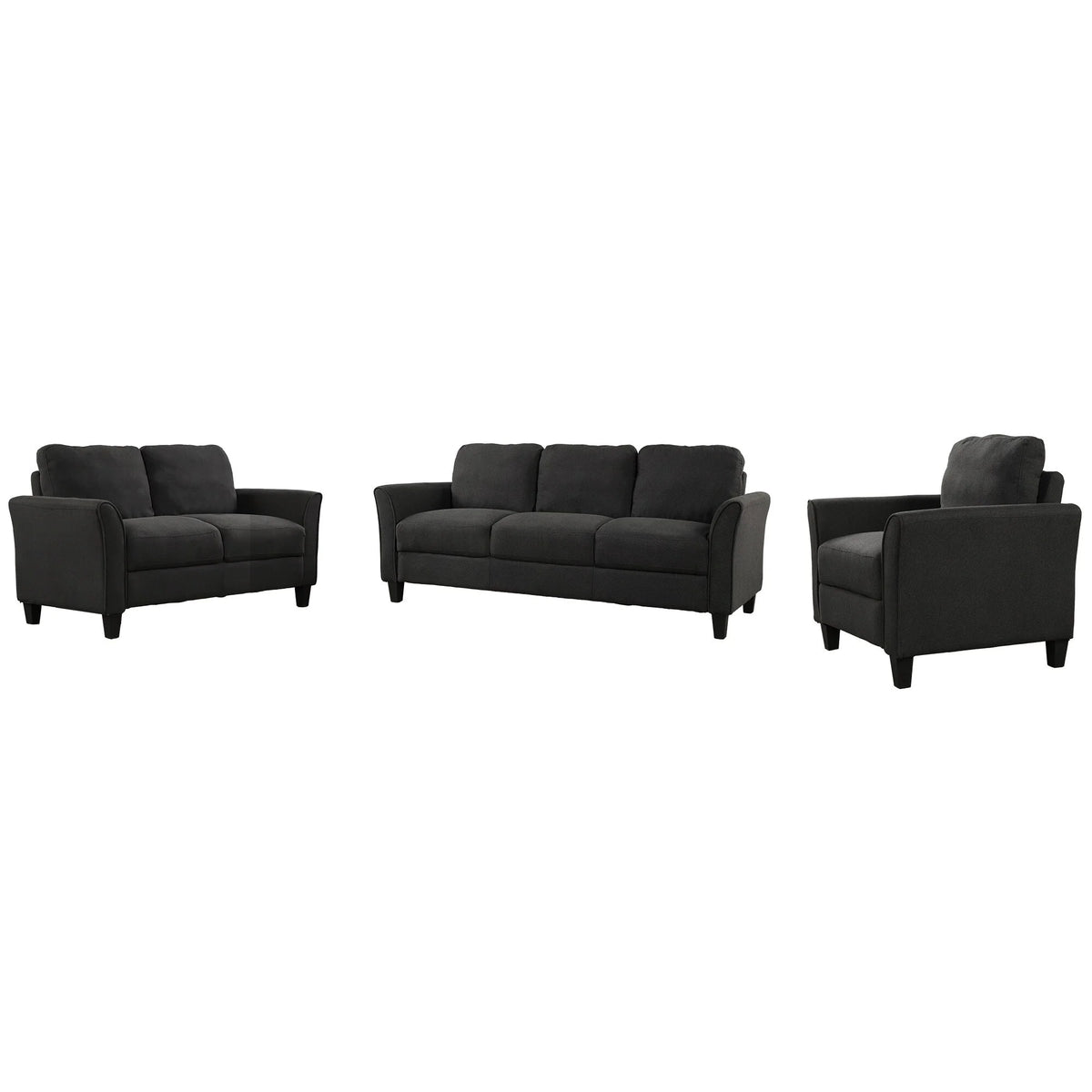 3 Pieces Polyester-blend Sofa Set C666014