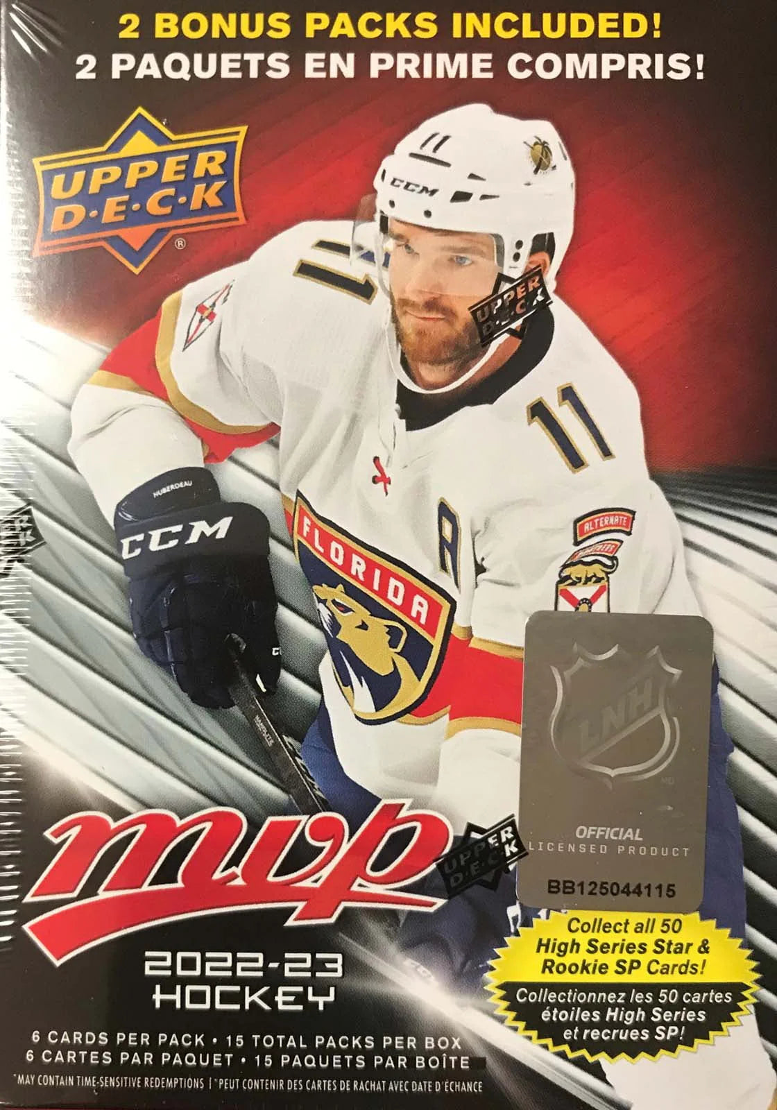 Unopened Blaster Box of 15 Packs Hockey Cards L626427