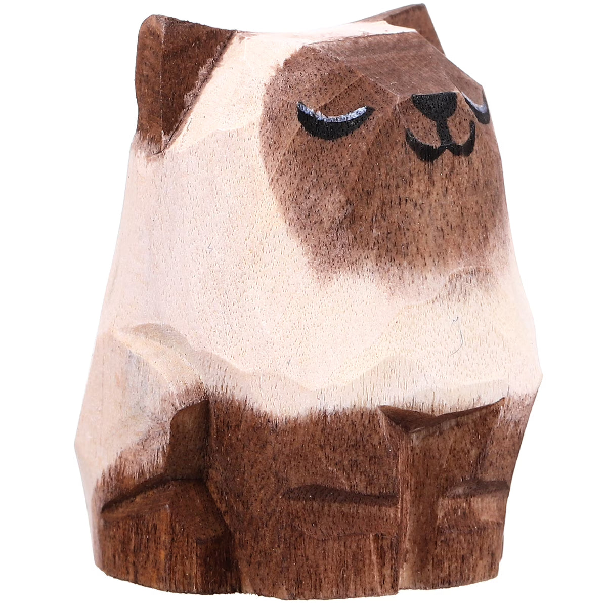 Desktop Wooden Cat Ornament B7452