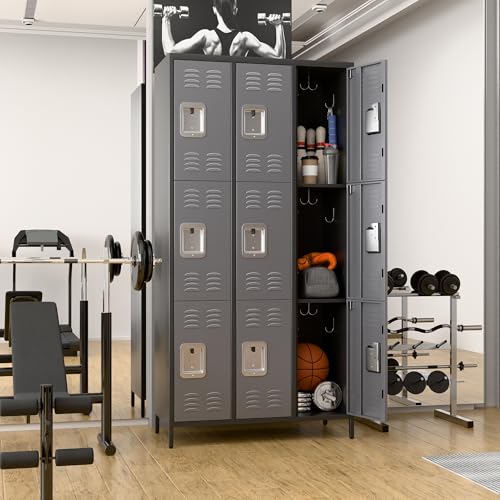 Metal Locker with 9 Doors T135