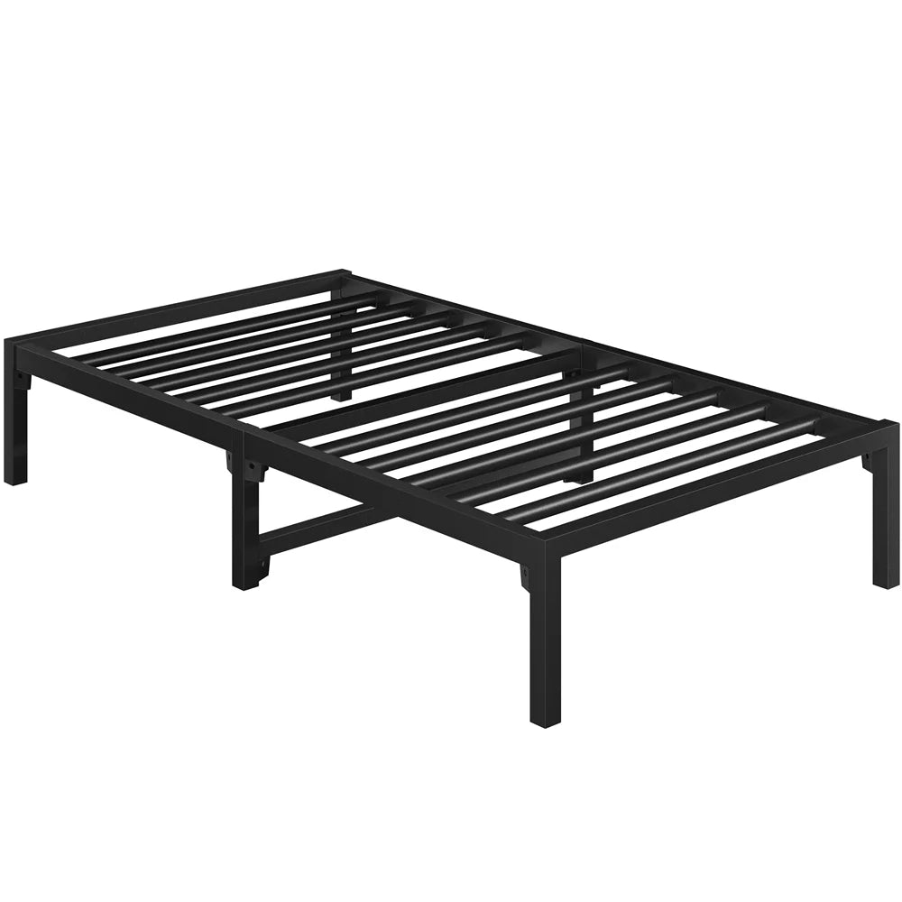 13" Twin Size Black Metal Bed Frame Y751964