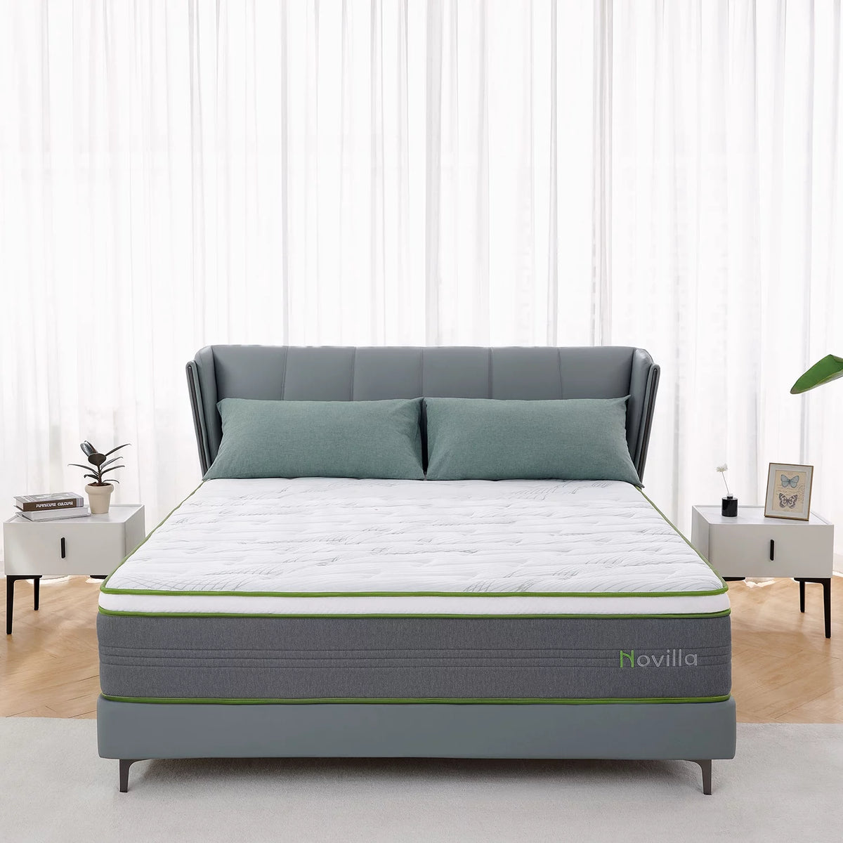 10" Memory Foam Pocket Spring Hybrid Mattress California King Size L65884