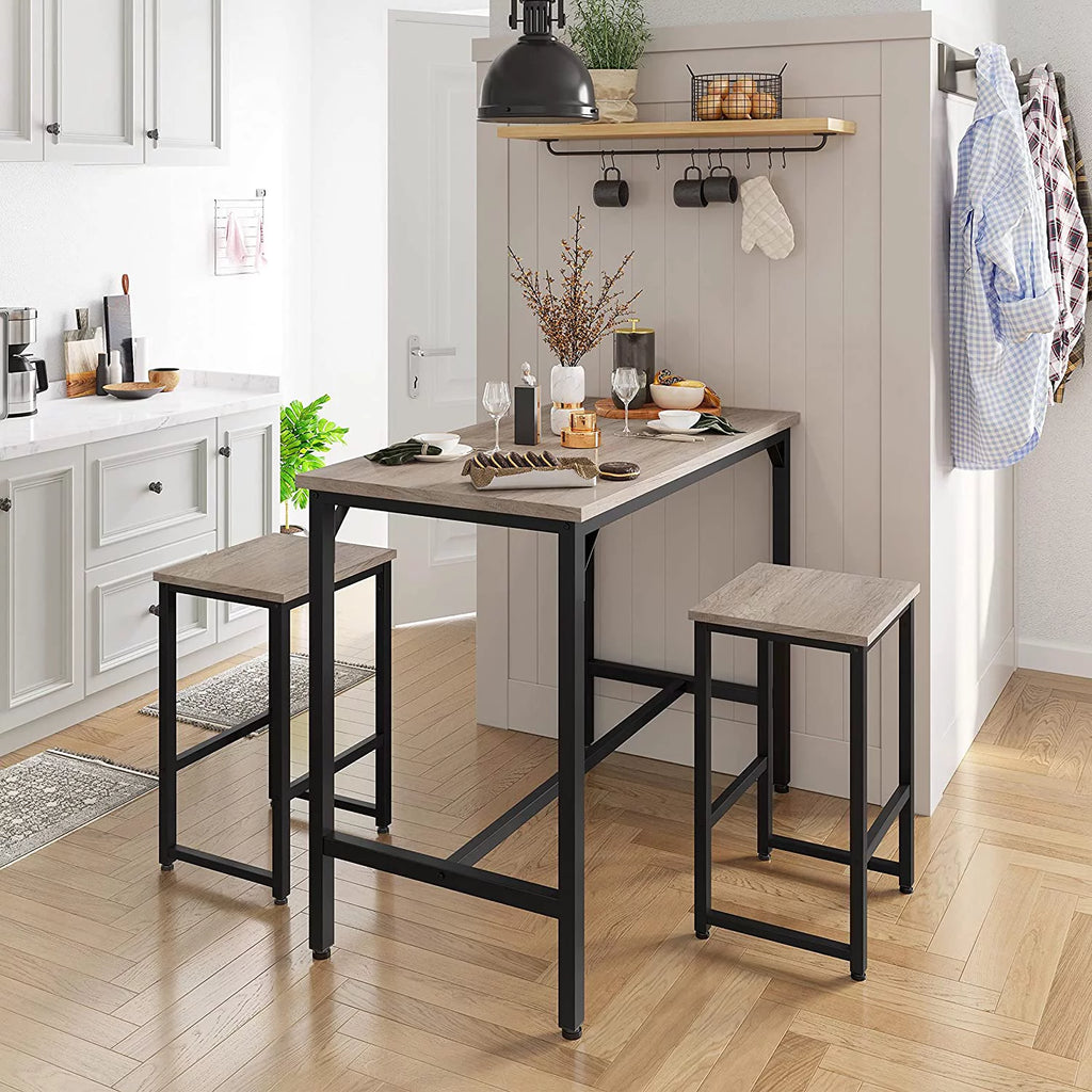 3 Piece Bar Table Set with 2 Bar Stools I417