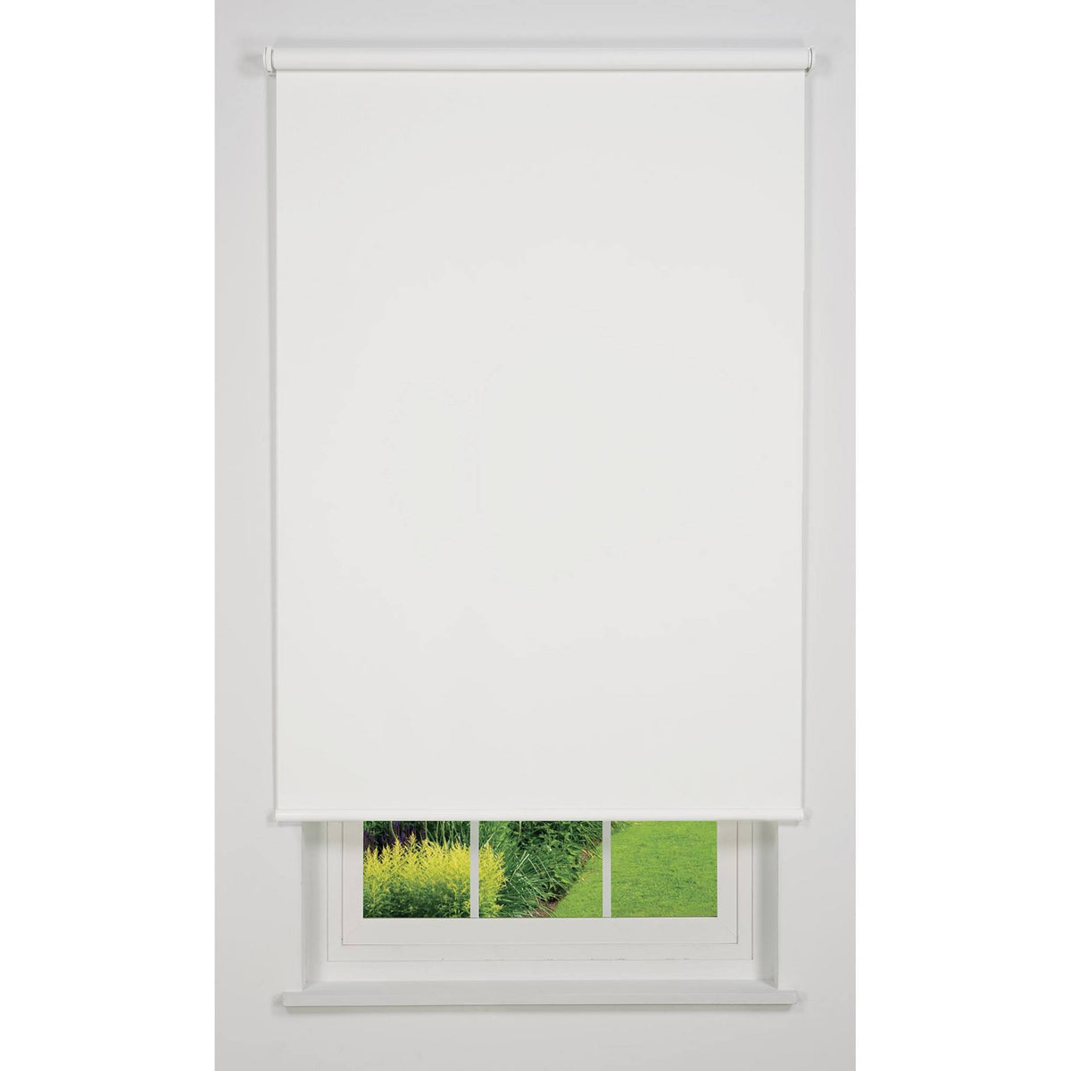 White Cordless Blackout Roller Shade T971192