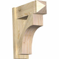 8x22W x 22x22D x 26x22H Douglas Fir Rough Sawn Arts and Crafts Outlooker W701