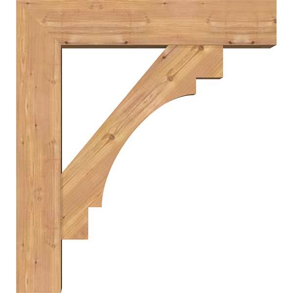Western Red Cedar Smooth Bracket with Offset Brace M939