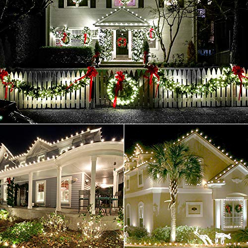 Cool White 16FT 25 LED Faceted Christmas Lights L31103