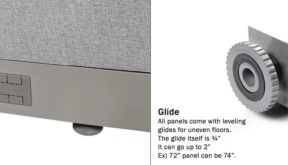 L-Shaped Freestanding Office Partition A154374