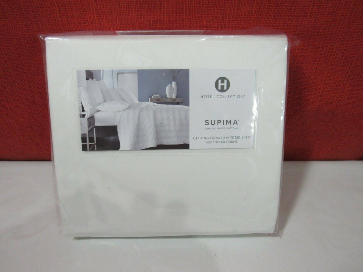 White 100% Supima Cotton California King Fitted Sheet X452