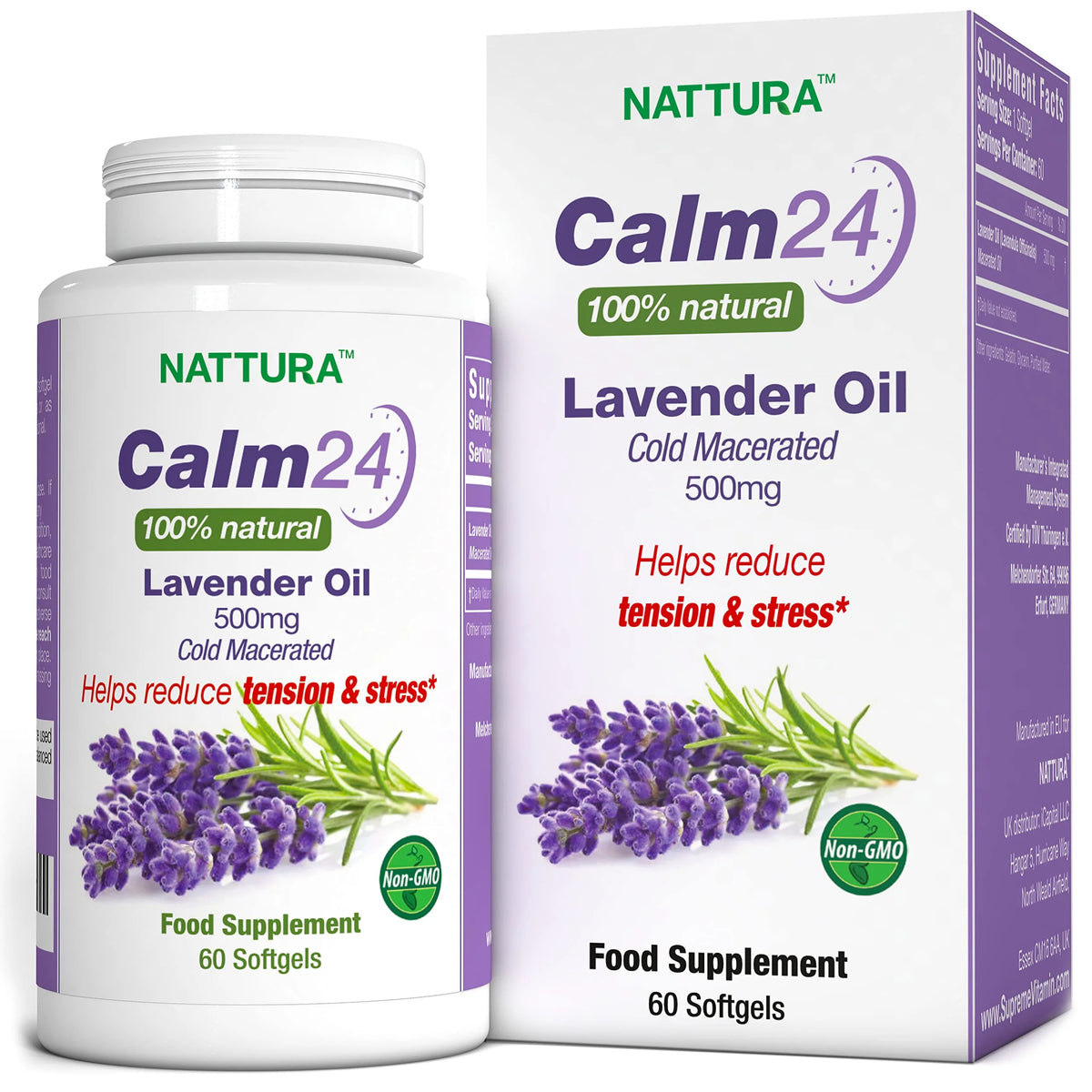 Lavender Oil 500mg 60 Softgels H432