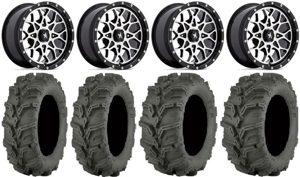 14" Wheels Machined 27" Mud Lite XTR Tires D44030
