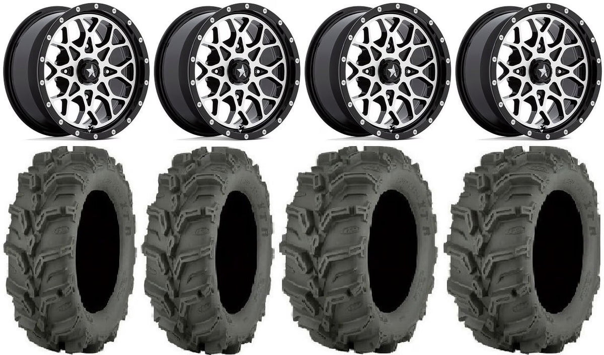 14" Wheels Machined 27" Mud Lite XTR Tires D44030