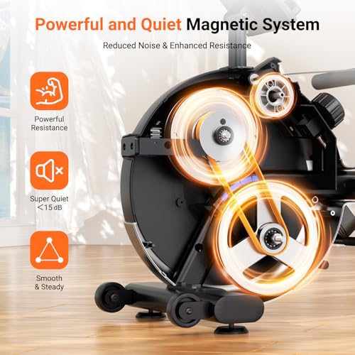 Magnetic Rowing Machine 350 LBS with LCD Monitor Z63798