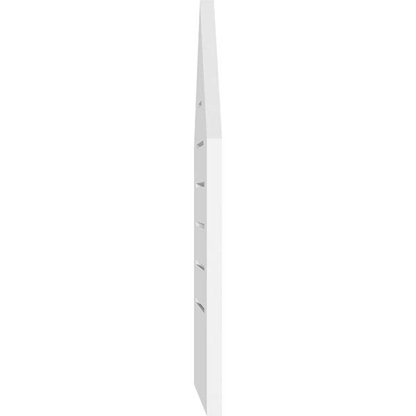 Peaked Top Surface Mount PVC Gable Vent 7/12 Pitch U3781