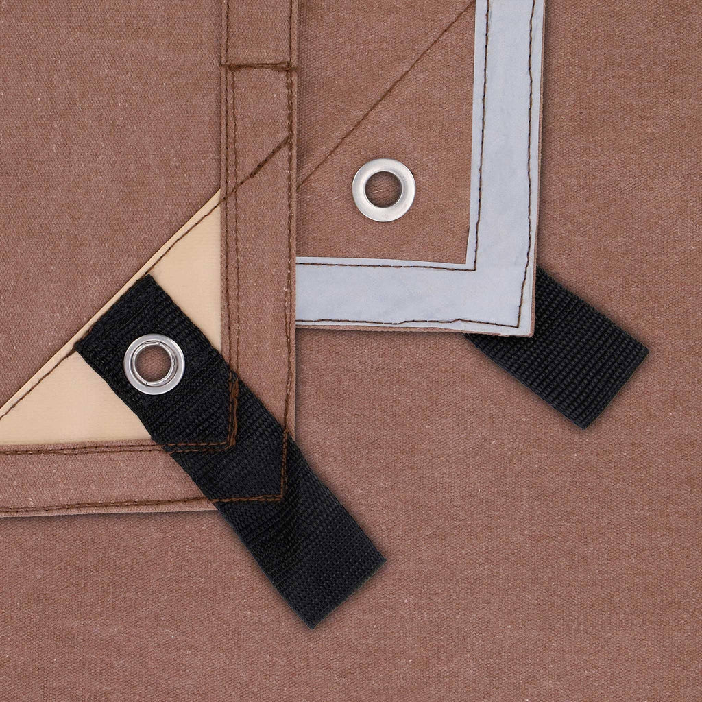 Brown Canvas Tarps 100% Cotton 18 oz. 10' x 20' U187