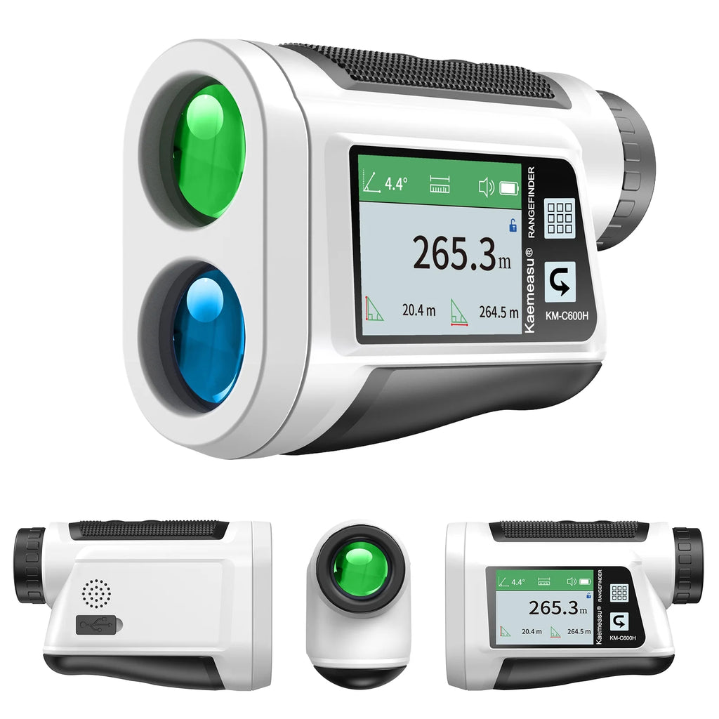 LCD Touch Screen 6X Magnification 600M Rangefinder Distance Meter Y3714
