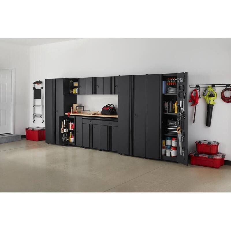 10-Piece Welded Steel Garage Storage System in Black N528042