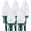 Cool White 16FT 25 LED Faceted Christmas Lights L31103