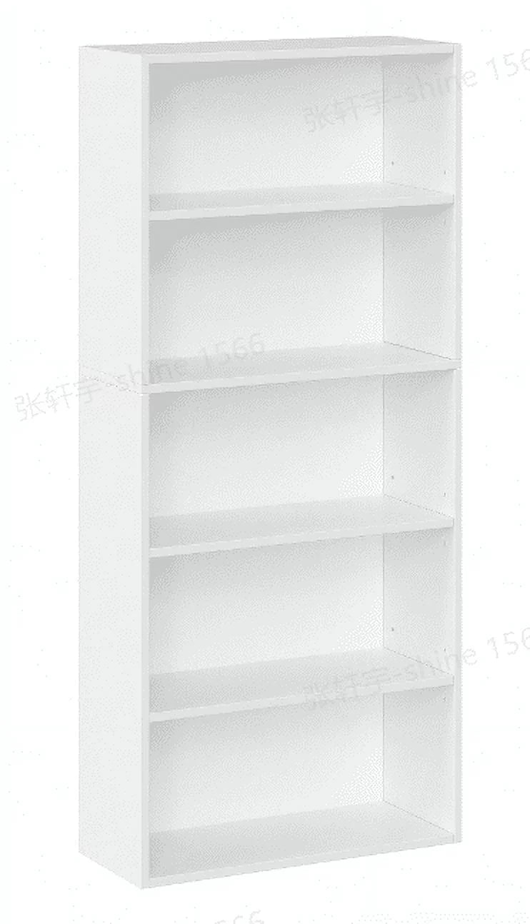 5-Tier Open Bookcase White Q460
