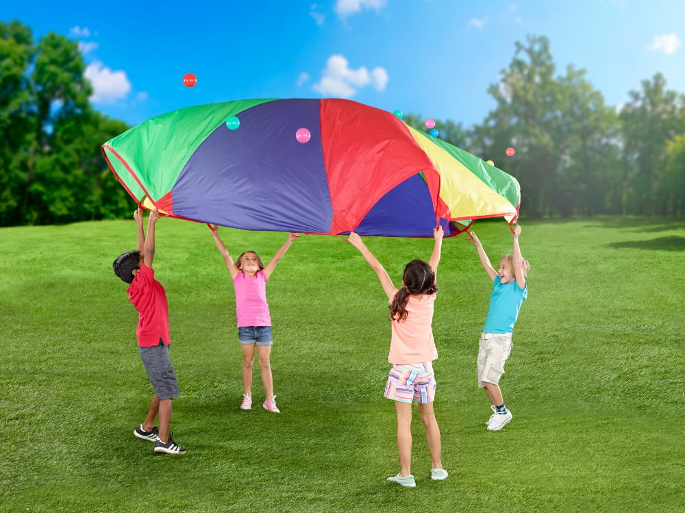 12-foot Play Parachute Kids Canopy with 8 handles Z103745