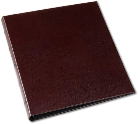 Red Leather Presentation Binder with Window and Hubbed Spine, Pack of 2 N68427