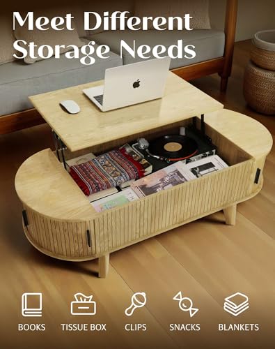 Lift Top Coffee Table with Storage I419