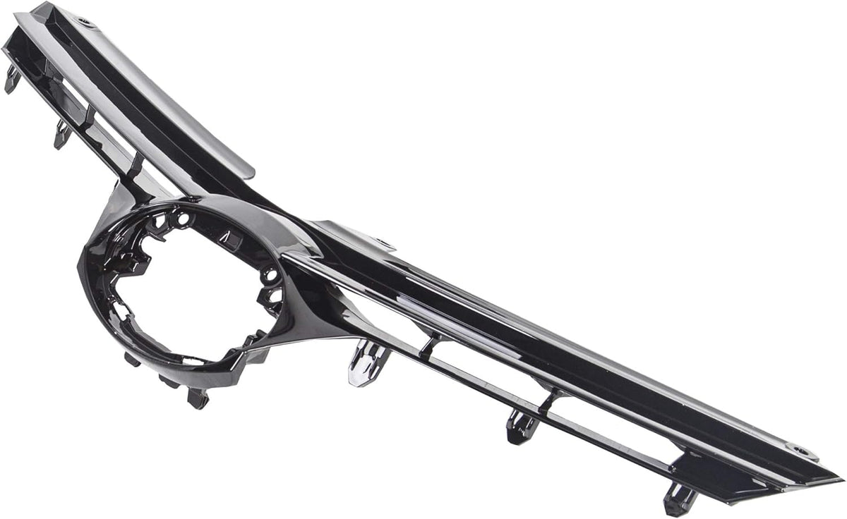 Black Front Bumper Upper Hood Grille Pack of 2 R47512