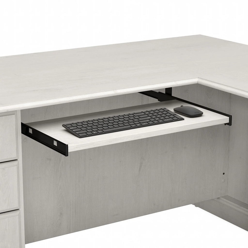 L Shaped Computer Desk With Drawers I15636