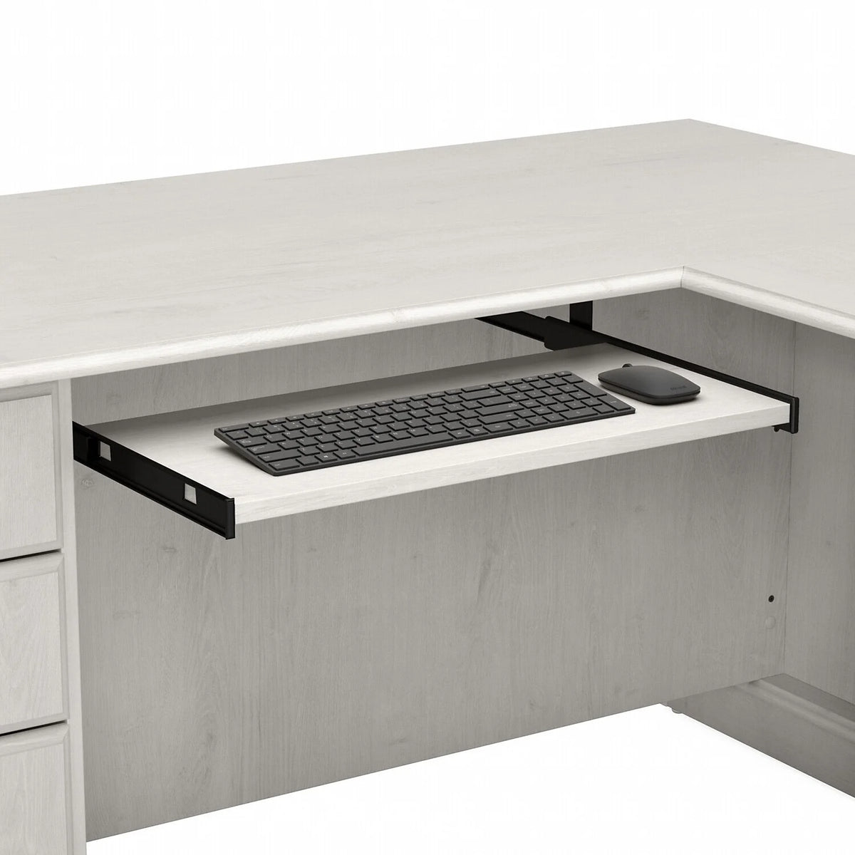 L Shaped Computer Desk With Drawers I15636