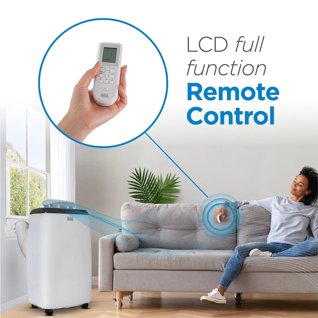 5,000 BTU Portable Air Conditioner with Remote Control, White J397