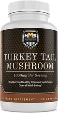 Turkey Tail Mushroom 120 Capsules 1000mg O87680